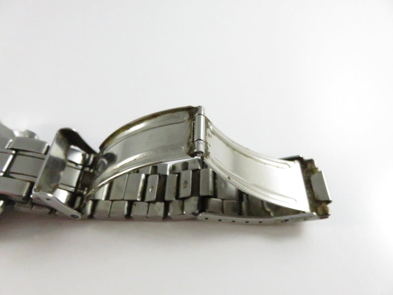 Elgin Steel PQS 5 ATM Japan Quartz Diver Watch Black Dial Date 40mm Stainless Bracelet Men's Sport Japan Made