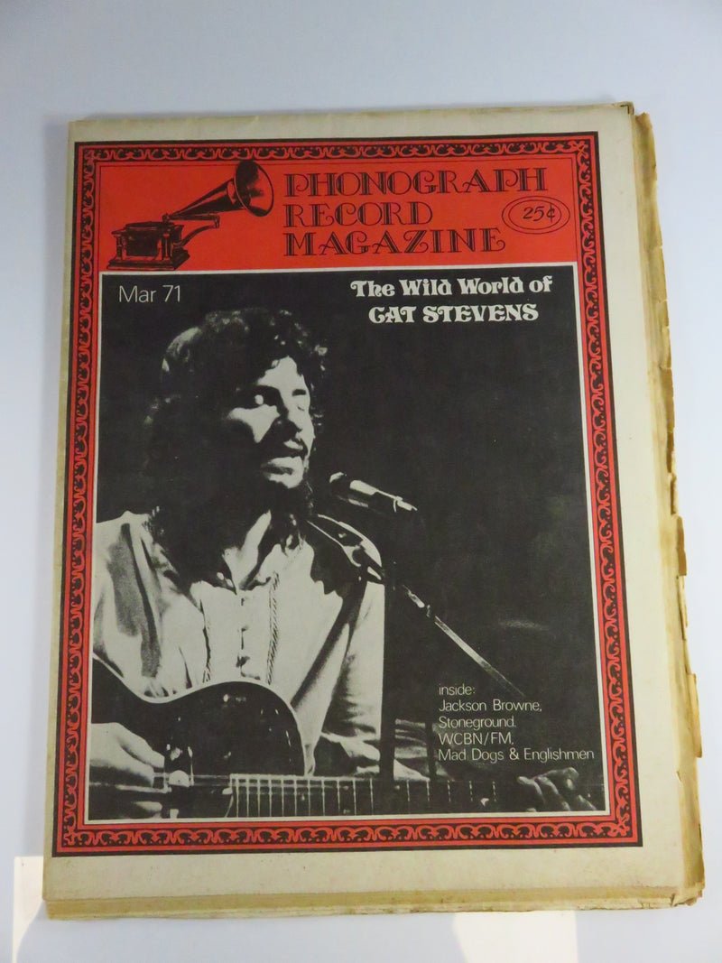 Phonograph Record Magazine March 1971 The Wild World of Cat Stevens