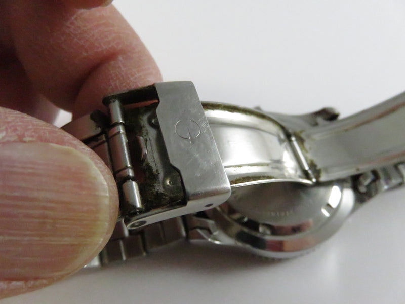 Elgin Steel PQS 5 ATM Japan Quartz Diver Watch Black Dial Date 40mm Stainless Bracelet Men's Sport Japan Made