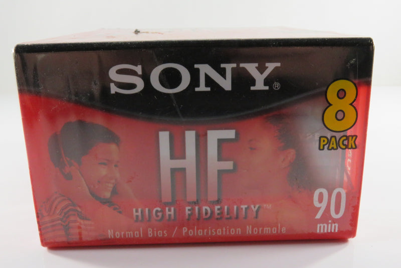 8 Pack Sony High Fidelity 90 Minute Normal Bias Audio Cassette Tapes