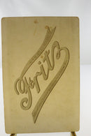 Woman Striped Dress Antique Cabinet Card Fritz Reading PA product image for Just Stuff I Sell, clear front view, neutral background, original listing photo, optimized descriptive alt text, centered composition variant 3