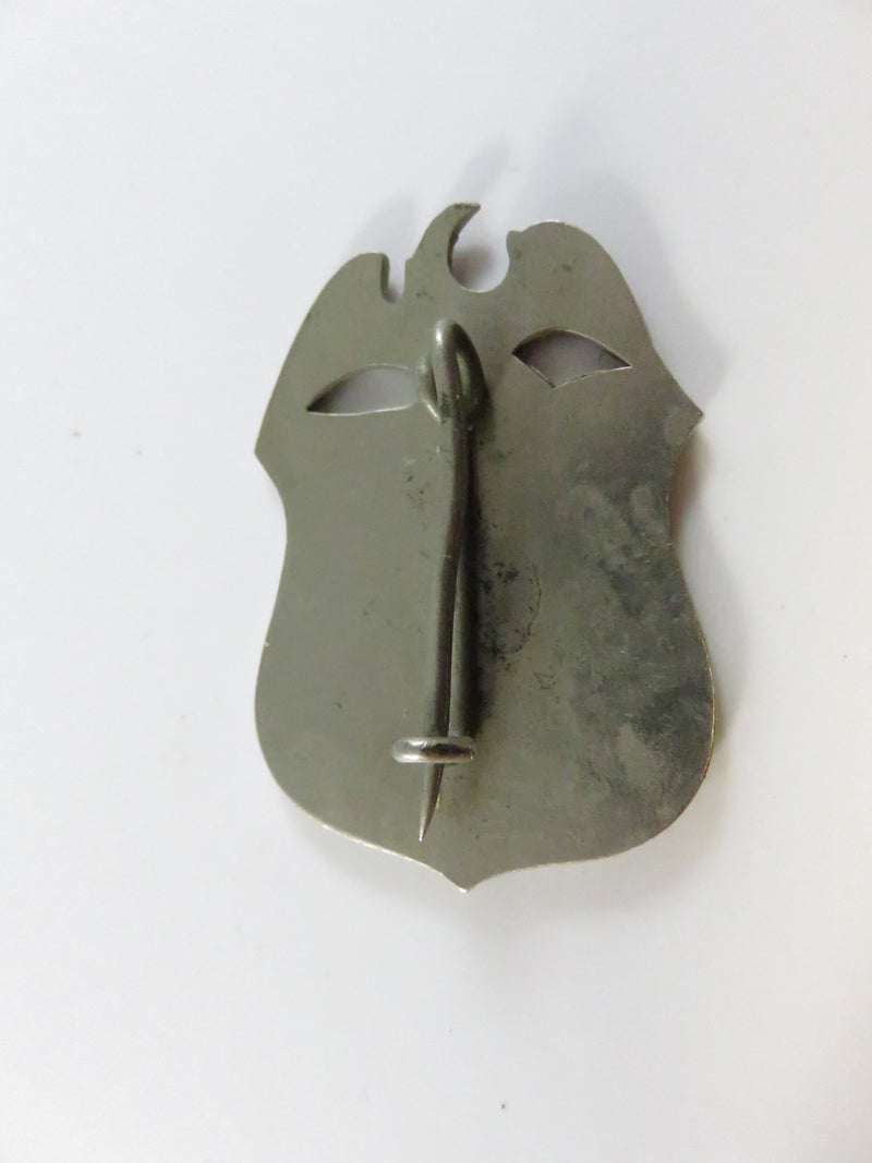 Obsolete 1910 United States Census Shield Badge Pinback Metal Insignia Collectible