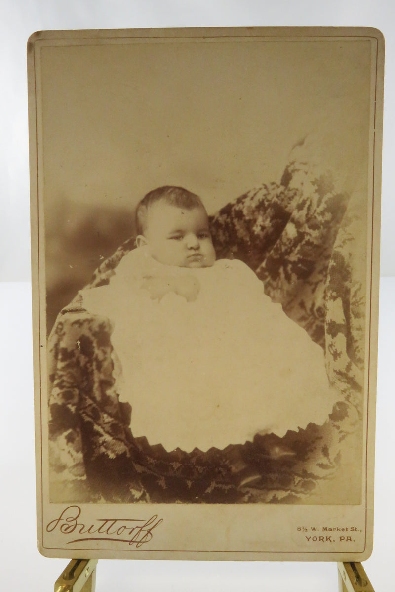 Pudgy Baby Hidden Mom? Antique Cabinet Card Brittoff York PA