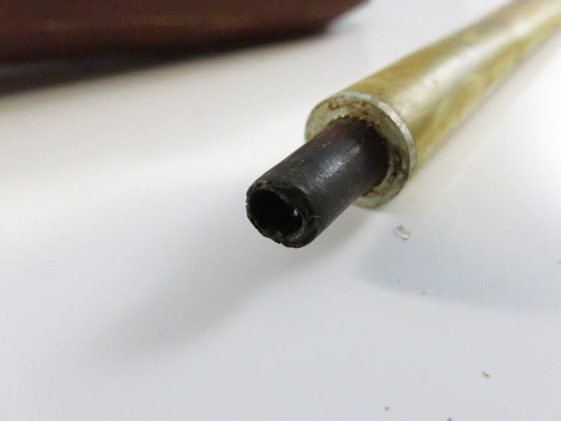 Antique Warranted French Briar Pipe Case with Stem Early 20th C. Lightweight Form 5 Inch