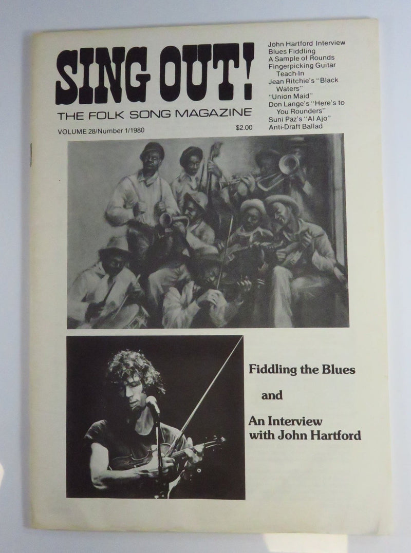 Sing Out The Folk Song Magazine Vol 28 No 1 1980 John Hartford Interview