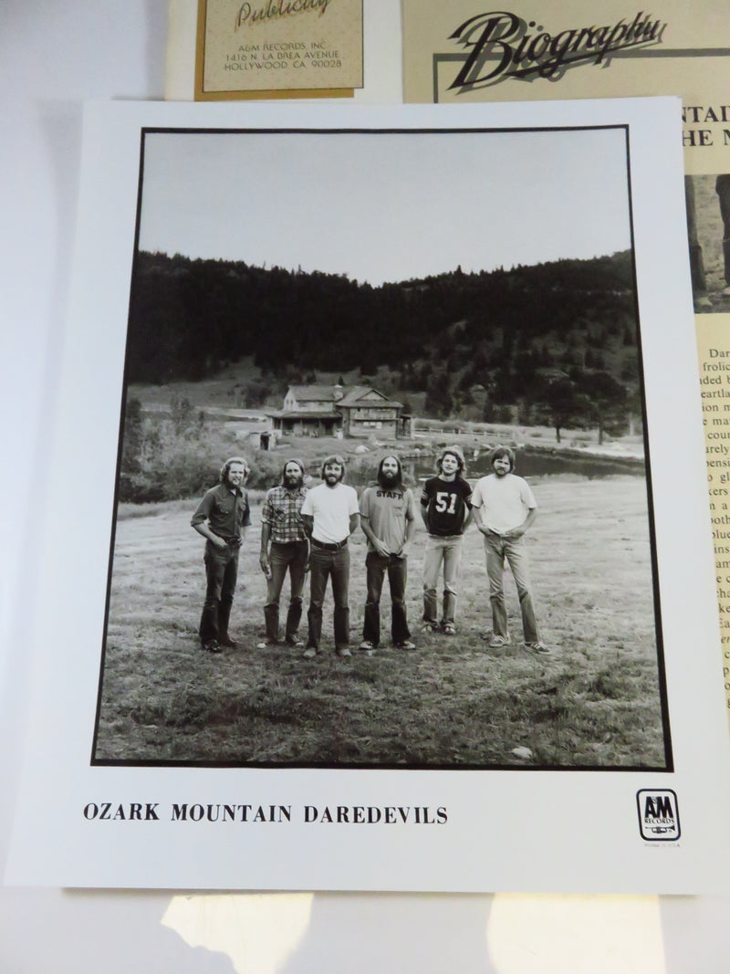 Ozark Mountain Daredevils A&M Records Publicity Photo and Bio Pack