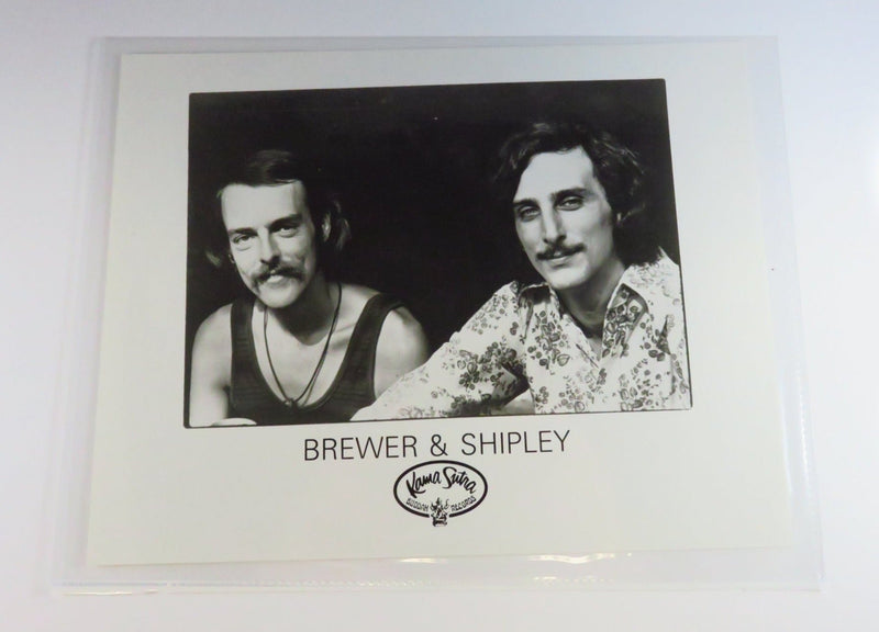Brewer & Shipley Kama Sutra Buddah Records 8x10 Black & White Press Photo — front view