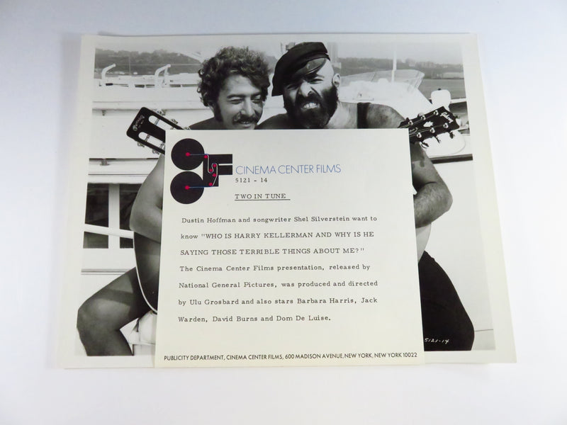 Dustin Hoffman Shel Silverstein Cinema Center Film Press Photo