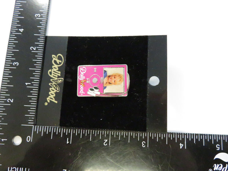 Dollywood Pink Player Dolly Parton Photo Enamel Souvenir Pinback 1.38 x 0.88 In
