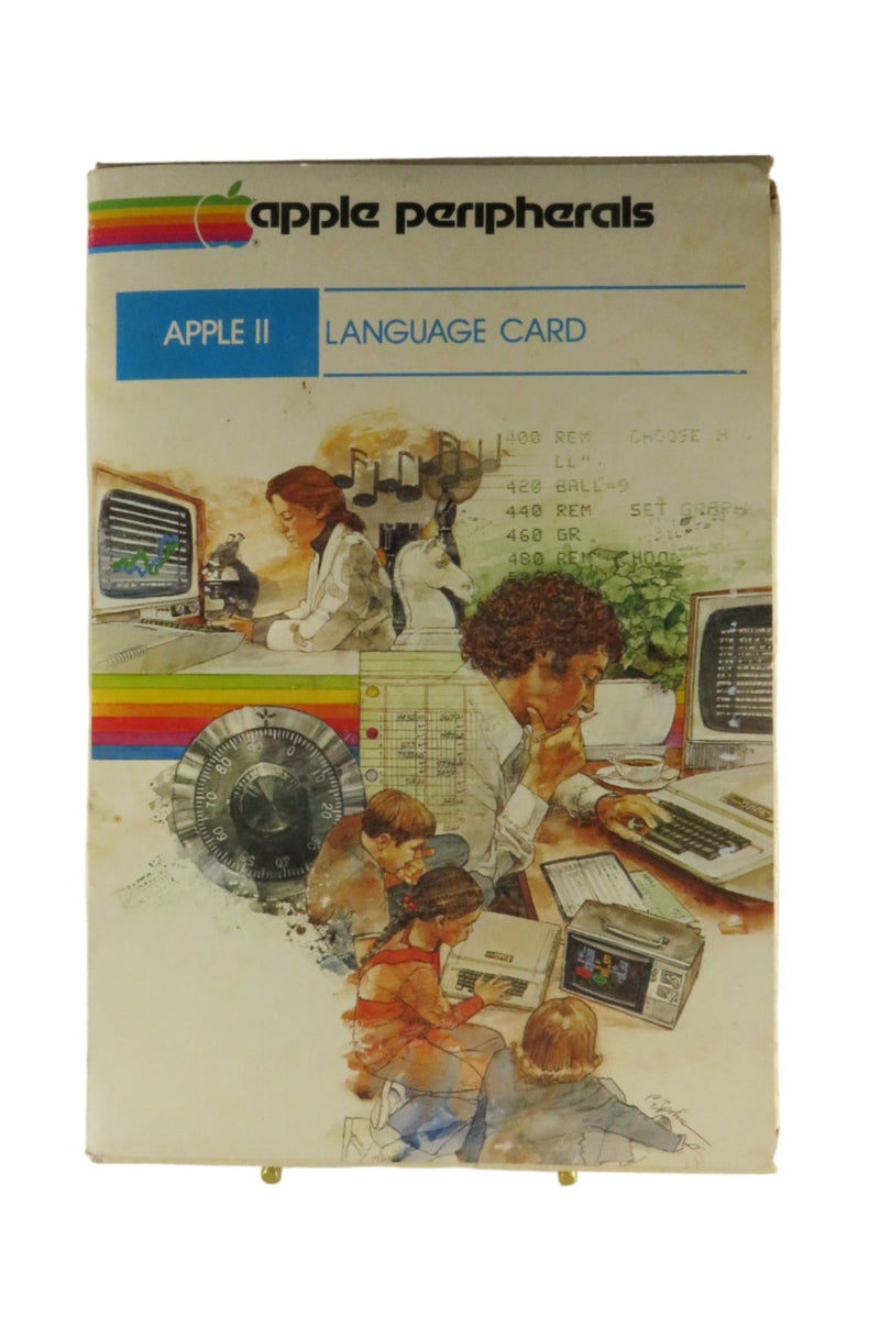 Apple Peripherals Apple 2 II Language Card Empty Box c1981 — front view