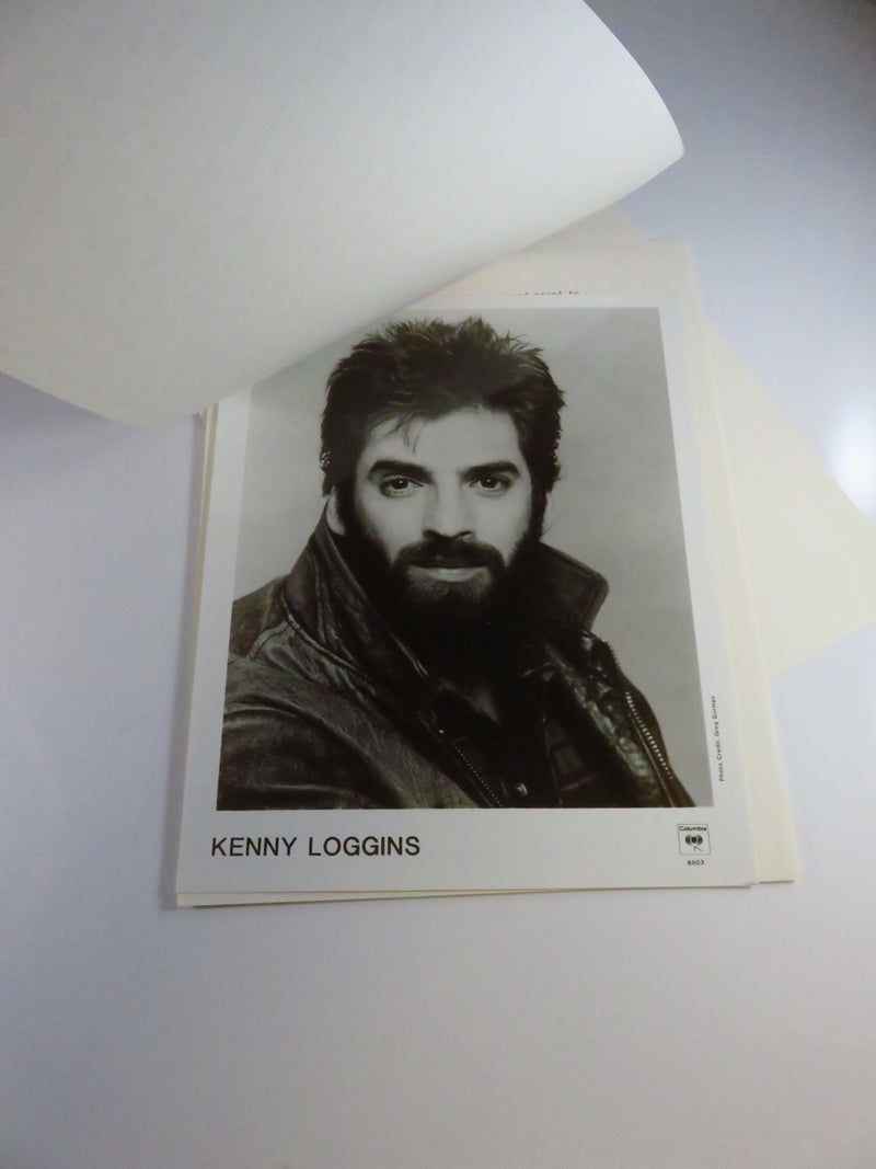 c1985 Kenny Loggins Columbia Records Photo with Bio Sheet Press Kit