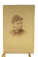 Old Woman Curly Hair Bar Pin Antique Cabinet Card Smith Honeoye NY product image for Just Stuff I Sell, clear front view, neutral background, original listing photo, optimized descriptive alt text, centered composition