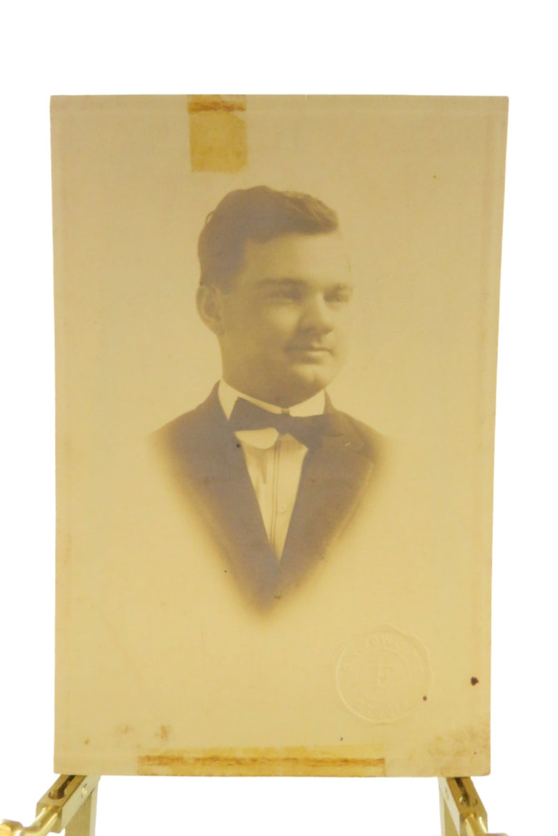 Dr. John Roland Strickland c1920 Paper Photo in Profile by O.V. Fowler's Studio — front view