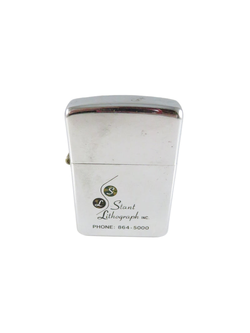White metal container with 'Stant Lithograph' branding on a white background