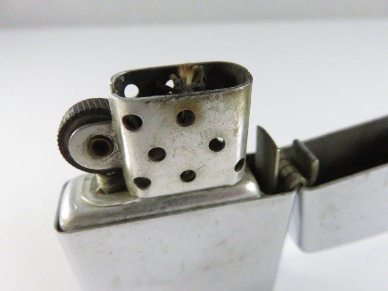 Vintage Park Chrome Flip-Top Advertising Lighter Stant Lithograph USA Promo Piece