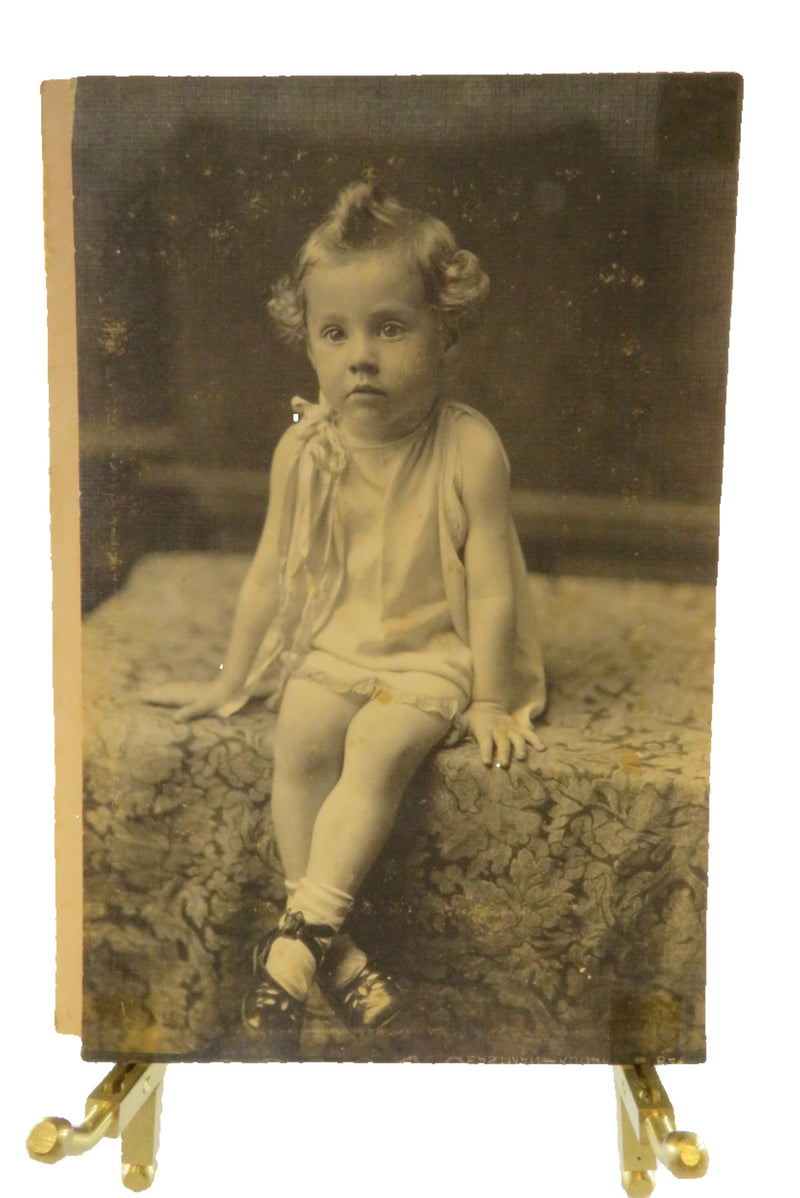 c1915 Photograph of Wilhelmina Fletcher Dressed like a Kewpie Doll