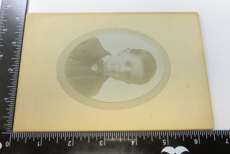 Little Boy Named Maurice 5 Years Antique Cabinet Style Card Photo