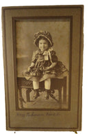 A c1915 Real Photograph Post Card of Mary Redman in a Little Bo-Peep Outfit — front view