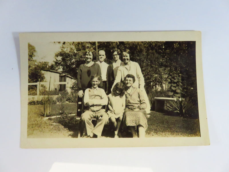 c1930's Lloyd P Oliver Family? Photo Campbell MO 5" x 3 1/8"