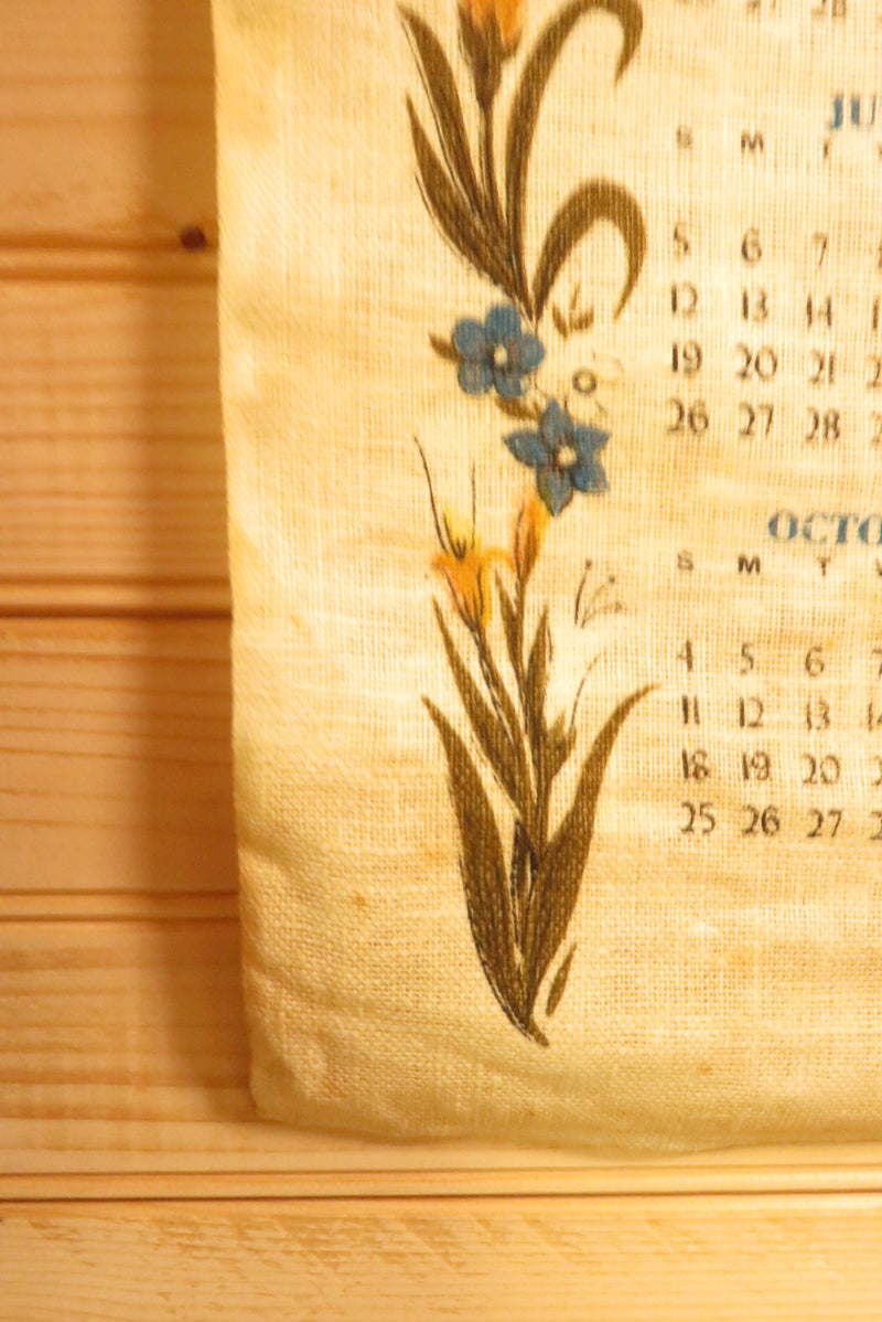 1970 Hanging Linen Wall Calendar Make Me An Instrument Prayer