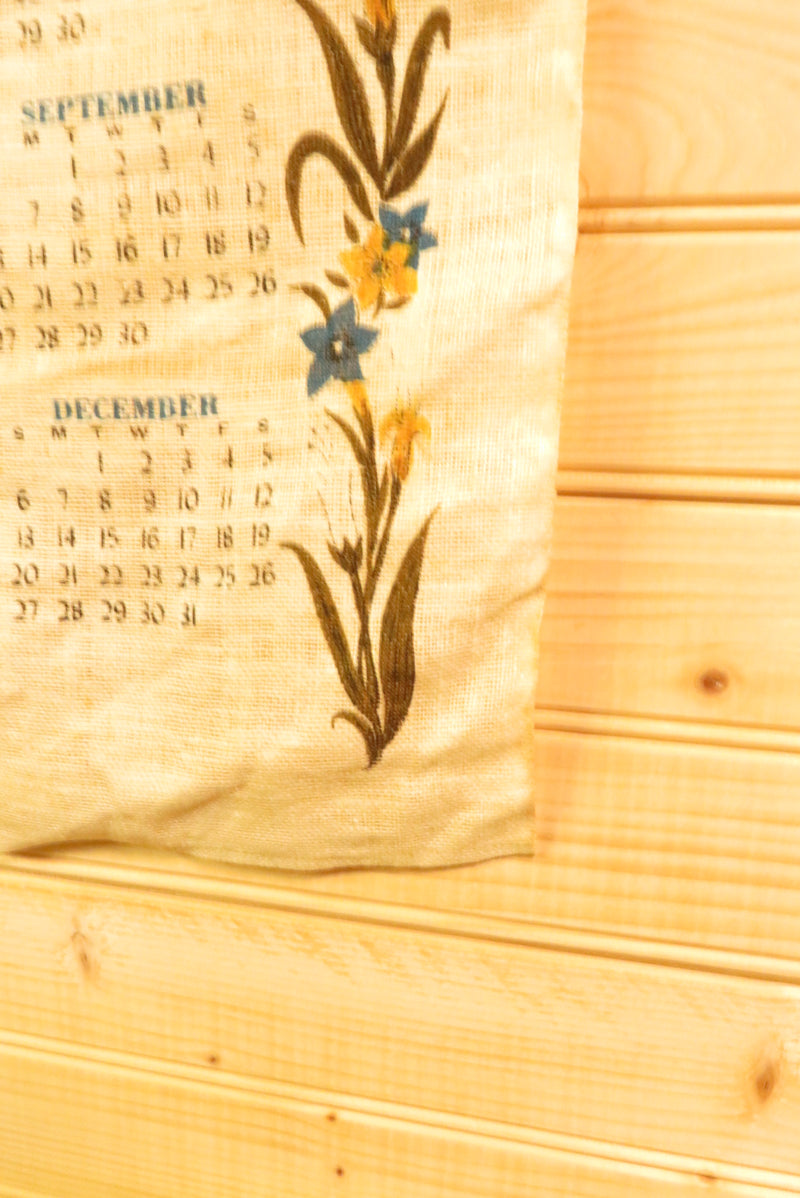 1970 Hanging Linen Wall Calendar Make Me An Instrument Prayer