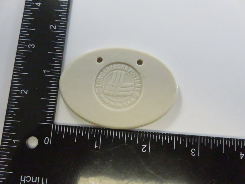 Longaberger 1994 “Happy Birthday” Ceramic Tie-On Basket Accessory Floral Design