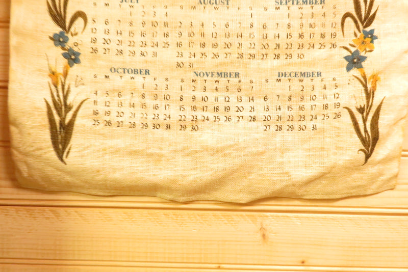 1970 Hanging Linen Wall Calendar Make Me An Instrument Prayer