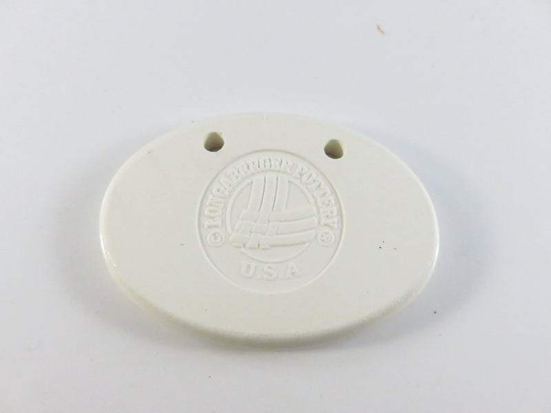 Longaberger Morning Glory Ceramic Basket Tie-On c2000