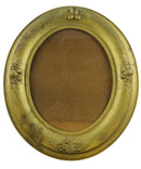 19th Century Oval Gilt Wood Frame Set with Fruit Decor 8x10 Antique Photo Frames — Gold — front view