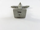 Vintage Pewter Totem Pole Figurine 2.5” Northwest Coast Style Collectible Sculpture