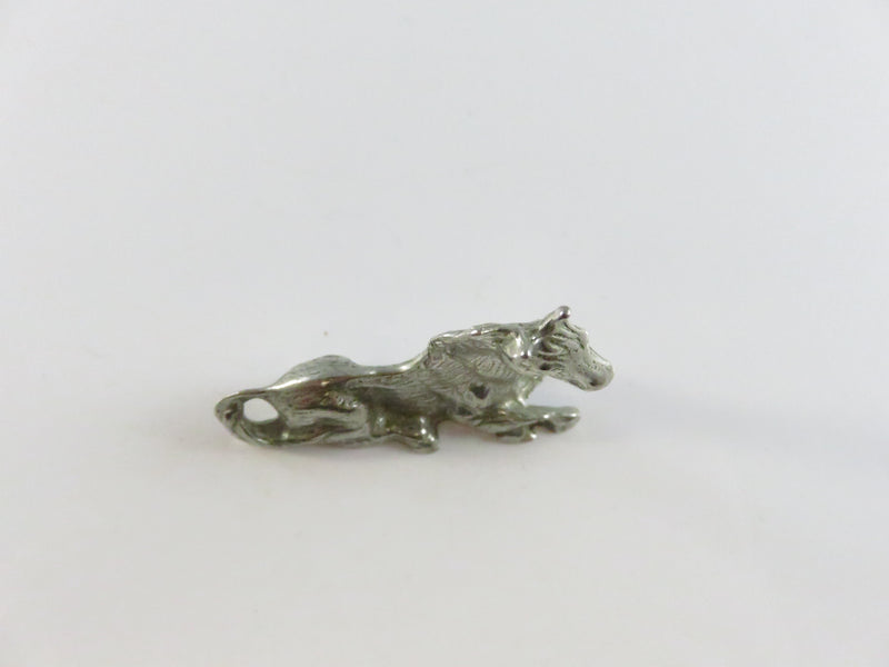 Vintage Pewter Foal Figurine Miniature Collectible Metal Sculpture