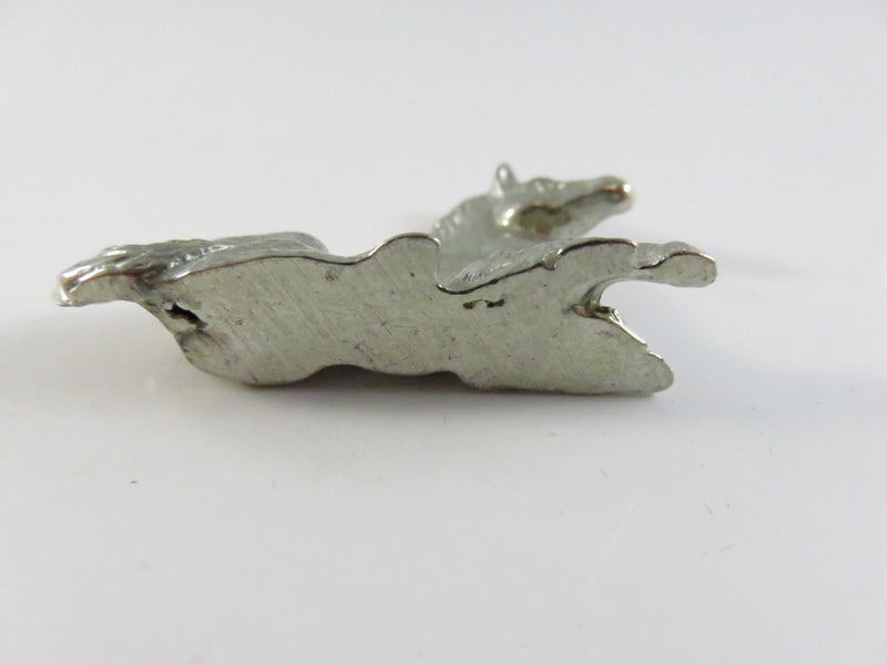 Vintage Pewter Foal Figurine Miniature Collectible Metal Sculpture