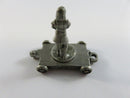 Girl Golfer Pewter Figurine On Wheeled Base By Forte Vintage Collectible Metal