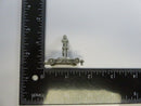 Girl Golfer Pewter Figurine On Wheeled Base By Forte Vintage Collectible Metal