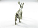 Pewter Moose Figurine Detailed Wildlife Miniature Sculpture Late 20th Century