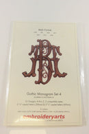 Gothic Monogram Set 4 Embroidery Arts Mini CD 52 Designs Windows 7 — front view