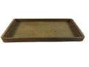 Old wood tray on a white background