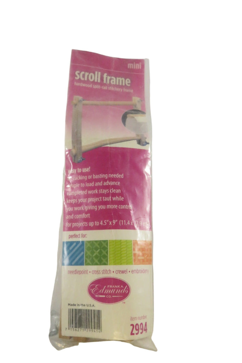 Frank A Edmunds Co 4.5" x 9" Scrolling Frame Needlepoint Cross Stitch, Crewel Em — front view
