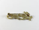 Vintage Gold Tone Karen Script Name Brooch Pin c1980s Personalized Jewelry