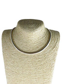 925 5.82mm Omega Choker Necklace 16" TL Lobster Clasp 27 Grams — Sterling Silver, Silver — front view