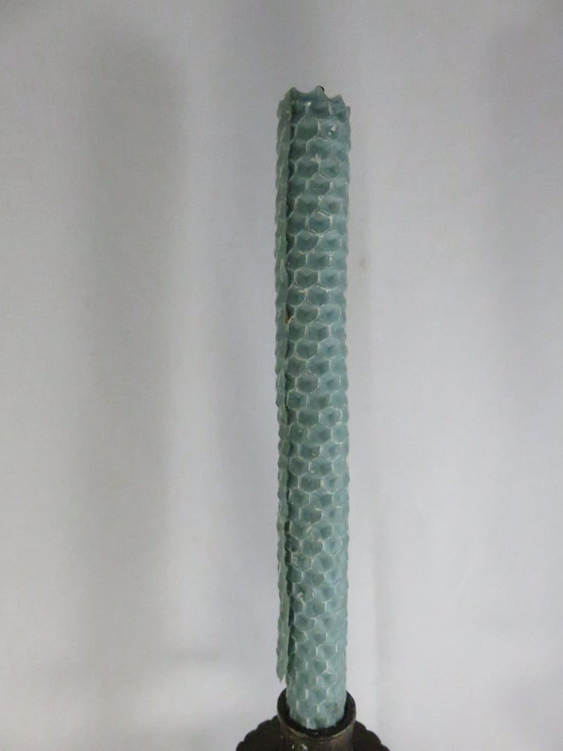 Serpent Brass Candlestick Holders Mid Century Indian Naga Form Lac Work Pair