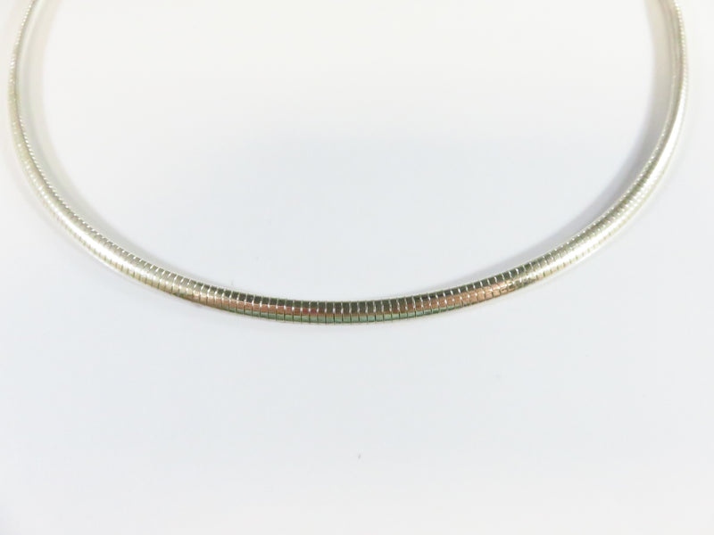 Sterling 4.16mm Omega Necklace 20" TL Pre-owned 24.2 Grams