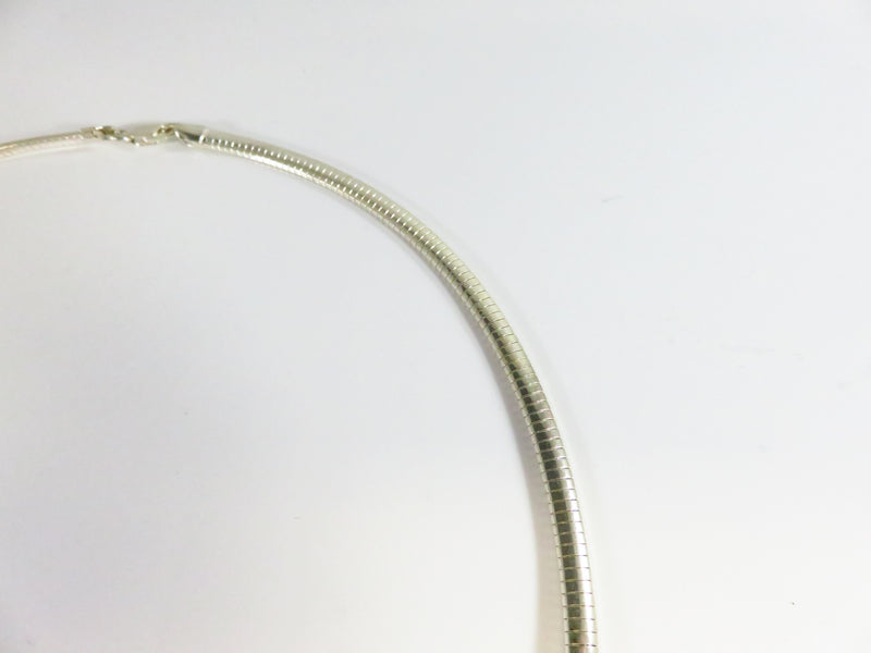 Sterling 4.16mm Omega Necklace 20" TL Pre-owned 24.2 Grams