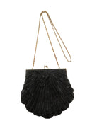 Vnt Walborg Beaded Scalloped Purse/ Handbag / Clutch; Chain Strap; 50's-60's — Clothing, Shoes & Accessories:Specialty:Vintag