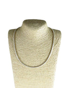 Sterling 4.16mm Omega Necklace 20" TL Pre-owned 24.2 Grams — Sterling Silver, Silver — front view