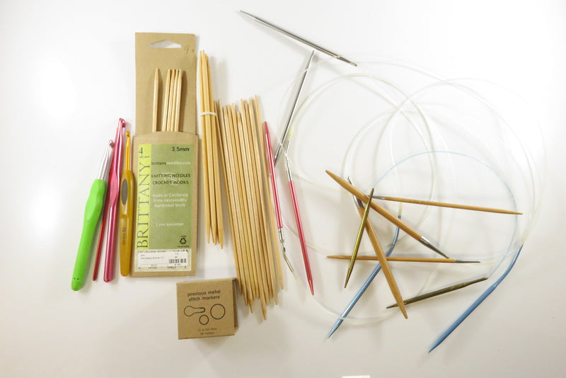 Grouping of Circular Knitting Needles Crochet Hooks & Stitch Markers — front view