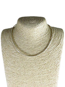 Sterling 3.16mm Omega Choker Necklace 16" TL Pre-owned 15.5 Grams — Sterling Silver, Silver — front view