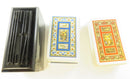 Vintage c1947 Set of Two Playing Card Sets by Kem Plastic in Case — front view