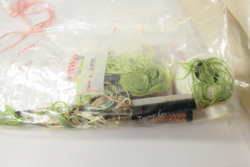 Box Lot of New & Used Thread Cross Stitch & Needlepoint RG, DMC, Caron, More