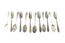 MS LTD Sheffield England 12 Piece Ice Cream Spoon & Desert Fork Set EPNS — Home & Garden:Kitchen, Dining & Bar:Flatware, Kniv